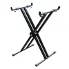 Soporte Doble Tubo Forma de X, Soporte para Teclado Electrónico, Soporte para Piano Eléctrico, Soporte Reforzado para Teclados de 61 y 88 Teclas, Soporte para Teclado Electrónico y Guzheng