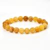 Pulsera China Nueva Coloreable Cuentas Redondas de 8 mm Pulsera de Piedra Natural Cuentas de Ágata Cristal Turmalina Pulsera para Hombres y Mujeres