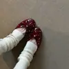 Zapatos de Frijol Primavera Verano Lazo Simple Zapatos Individuales de Moda 2026 Suela Plana Zapatos de Mujer Estilo Coreano Pequeño Remaches Slip-ons Corte Bajo