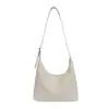 Bolsa de Ombro Única Tecida Casual de Nicho Feminina 2026 Verão Nova Estilo Coreano Ins Simples Versátil Bolsa Tote Transversal