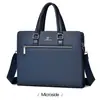 Nova Bolsa Masculina Portátil de Negócios Moda Pasta Masculina Horizontal de Ombro Diagonal Casual Bolsa para Computador Mochila Horizontal