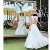 Wu Lingling Pluma Blanca Estilo Francés Luz de Luna Blanca Vestido Largo Vacaciones en la Playa de Verano Vestido de Tirantes Blanco