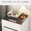 Mesita de noche para dormitorio del hogar Lujo ligero Sensación de alta gama Armario de almacenamiento pequeño para habitaciones de alquiler Dormitorio principal Armario de almacenamiento de noche de nuevo estilo
