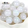 Acessórios de joalheria DIY imitação olho de gato contas redondas furo reto glitter em pó fino resina contas soltas material de pulseira de miçangas feita à mão