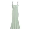 Vestido de verano para chica caliente, delgado de cadera, cola de pez, moda, puro, sexy, con tirantes S20903