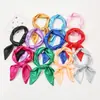 Bufanda Cuadrada de Satén de Color Sólido Bufanda Cuadrada Profesional para el Cuello Empaque de Regalo Navideño Bufanda de Seda Color Liso para Hombre y Mujer Bufanda Cuadrada de 50