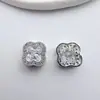 Colar de Contas com Flor Zircônia Micro-Pavimentada Cor-Preservação 18K Banhado a Cobre Acessórios para Joias DIY Material para Contas de Cristal