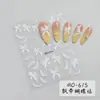 Pegatinas para Uñas de Flor de Pintura al Óleo Dopamina de Primavera 5D en Relieve Estilo Ins Pegatinas de Flor de Mariposa para Uñas Pegatinas Removibles de Larga Duración
