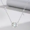 Colar Mobius Inteligente Coração em Prata de Lei S999 Acessível Luxo Simples Ins Pingente Estrela de Seis Pontas Conjunto de Corrente para Clavícula