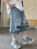 Shorts de Mezclilla para Niños 2025 Estilo Nuevo, Pantalones de Verano para Niños Mayores, Pantalones Geniales de Moda a la Rodilla para Niños