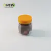 Botella de PET de Grado Alimenticio de 340 ml, Botella Sellada, Frasco Hexagonal de Plástico, Frasco Sellado para Nueces, Granos y Snacks