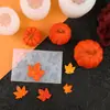 Molde de Silicone para Bolo de Abóbora de Halloween com Folha de Bordo, Molde para Bolo de Assar, Molde DIY para Assar, Gesso Aromaterápico, Molde para Vela