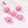 Rosa Queimada Simulada Material DIY Botão de Flor Flor Falsa Decoração de Caixa de Presente Arranjo de Casamento Adereços de Decoração de Flores