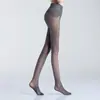 Medias finas con brillo tipo aceite para mujer, anti-enganches, brillantes, talla grande, primavera y otoño, acabado mate, leggings color piel negro con brillo tipo aceite
