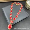 Novo Conjunto de Joias Medievais de Diamante Tcheco de Cristal Swarovski Joias de Nicho Conjunto de Quatro Peças Fornecimento Direto do Fabricante Atacado