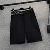 Pantalones cortos de traje de chica gordita de talla grande para mujer, pantalones rectos sueltos de verano 2024, pantalones casuales de pierna ancha y cintura alta de estilo coreano