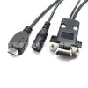 Cabo Adaptador Db9 Fêmea para Dc5525 + HDMI Macho Cabo de Porta Serial Rs232 Db9 Furo Conversão Multifuncional