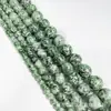 Cristal de piedra verde moteada natural cuentas sueltas productos semiacabados pulsera accesorios diy cuentas para pulsera al por mayor cuentas sueltas de Piedra verde moteada