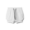 Shorts Deportivos Musculares de Moda de Verano Europeos y Americanos para Correr al Aire Libre, Sentadillas, Transpirables, Doble Capa, Secado Rápido, para Hombre, Transfronterizos