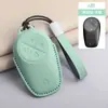 Distribución del Fabricante: Adecuado para Fundas de Llave de Cuero para Coche Nio Es6/Es8 Estuche de Llave de PU Tricolor para Hombres y Mujeres
