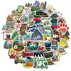 50 Novos Adesivos de Grafite Estilo Camping Outdoor para Decorar Malas, Malas de Viagem de Motocicleta, Cadernos Adesivos à Prova d'Água