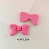 Moño brillante color macarrón accesorios para el cabello accesorios de resina diy pegamento crema hebilla para zapatos sombrero ropa horquilla infantil material