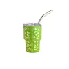 Taza mini de acero inoxidable de 3 oz para licores, taza de coche portátil, taza de café con pajilla de vacío para sublimación