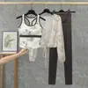 Ropa Deportiva a Prueba de Golpes con Espalda en I para Mujer, Conjunto de Ropa Deportiva de Color Contrastante y Espalda Bonita para Correr y Yoga, Dos Piezas Estilo Nuevo
