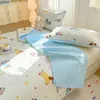 Colcha Acolchada de Algodón Puro Fresca y Sencilla Pieza Única Cama de 1.8m Cubierta de Sábana Gruesa 100% Algodón Juego de Tres Piezas Antideslizante Universal para Todas las Estaciones