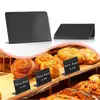 Mini quadro-negro plástico festa mesa display suporte casa L-shaped placa de mesa apagável etiqueta de preço