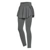 Pantalones Deportivos para Mujer para Yoga, Primavera y Otoño, Pantalones de Running Fitness de Secado Rápido, Pantalones tipo falda Falsos de Dos Piezas de Cintura Alta, Pantalones Delgados de Corte Ajustado