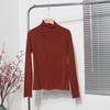 A02 liquidación especial camisa base de manga larga de madera para oreja, cuello semi alto, forro polar, gruesa, camiseta de modal, chaqueta 7728