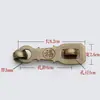 Hebilla de Cerradura Antigua China Hebilla de Cobre Puro Hebilla de Puerta Perno de Puerta Cerradura de Puerta de Madera Maciza Antigua Almohadilla de Nariz Candado de Nariz Perno Completamente de Cobre