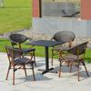Mesas y Sillas de Exterior, Patio con Sombrilla, Set de Tres Piezas de Silla de Ratán para Balcón, Tienda de Té con Leche al Aire Libre, Cafetería, Personalización de Sillas de Ocio para Exteriores