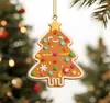 Nuevo Producto Transfronterizo Colgante Creativo de Árbol de Navidad para Coche Decoración Acrílica Navideña Decoración para el Hogar de Vacaciones