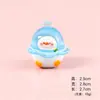 Pato banana de dibujos animados que brilla en la oscuridad, figura linda, mini adorno de escritorio, accesorio de colgante DIY, linda caja sorpresa
