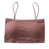 Versátil Color Doce Sexy Tirantes Espalda Hermosa Chica Tubo Transpirable Deportivo Envoltura de Pecho sin Aros Ropa Interior de Reunir para Mujer