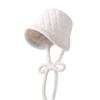 Chapéu de pescador quente forrado de lã com cadarço de inverno para mulheres chapéu de balde à prova de frio para todos os jogos com aparência de rosto pequeno chapéu de bacia de proteção de orelha chapéu de pelúcia