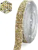 Tira de Código Adhesiva de Diamante de Cristal DIY Tira de Diamantes Autoadhesiva de Pedrería Cinta Decorativa Accesorios para Ropa Accesorios Cinta de Diamantes Adhesiva de Fusión en Caliente