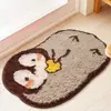 Alfombrilla de Baño Antideslizante de Secado Rápido para Piso de Fábrica, Alfombrilla para Pies, Alfombrilla para Puerta de Inodoro, Alfombrilla Absorbente de Agua para Baño del Hogar