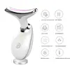 Dispositivo de belleza para el cuello de 7 colores importado para masajear las líneas del cuello, dispositivo de belleza vibratorio transfronterizo para rostro en V, instrumento de belleza pequeño tipo delfín portátil para uso doméstico