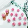 Accesorios para uñas con diseño de rosa del mismo estilo de Little Red Book, accesorios para uñas tallados a mano que combinan con todo, decoraciones luminosas para uñas