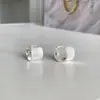 Aretes de aro lisos estilo vintage para mujer, lujo ligero, geniales, versátiles, aretes de alta gama, accesorios para orejas de estilo minimalista y genial