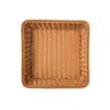 Cestas de Exibição para Vegetais, Cestas de Armazenamento para Frutas, Cestas de Bambu, Cestas de Exibição de Frutas em Rattan Sintético, Cestas Trançadas de Rattan, Cestas Quadradas para Pão