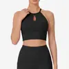 Chaleco de Yoga de Alta Gama para Mujer con Tirantes Finos, Hermoso Diseño en la Espalda, Top con Sujetador Push-Up, Usable como Ropa Exterior, con Almohadillas en el Pecho, Sujetador Deportivo a Prueba de Impactos