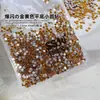 Diamantes Planos Dorados Amarillos, Lote Completo de Diamantes Brillantes para Uñas, Diamantes Redondos Pequeños Planos Amarillos Ahumados, Joyería de Uñas con Pedrería de Cristal
