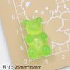 Grande Cor Transparente Urso Criativo Novo diy Creme Cola Material Bolsa Telefone Caso Headwear Hairpin Resina Acessórios