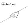 Pulsera de Plata S925 Mickey Daisi Ni para Mujer, Elegante Estilo Coreano Moda Lindo Dibujo Animado Estilo Ins Joyería Accesorios de Plata