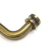 Maçaneta de porta de banheiro em aço inoxidável 304 dourado escovado 24 polegadas tubo redondo suporte de toalha acessórios de ferragens para banheiro
