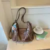 Bolso Sencillo Estilo Coreano para Mujer 2026 Nuevo Color Sólido Elegante Gran Capacidad Bolso de Hombro Único Personalidad Bolso Tote para Viajes Cotidianos Moderno